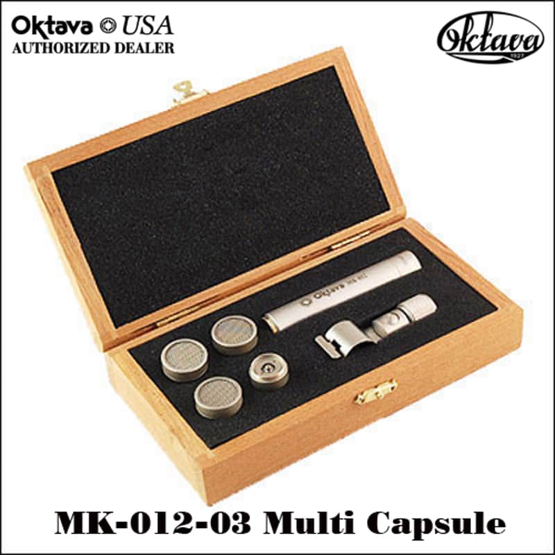 Oktava MK-012-03 Multi Capsule Professional Condenser Mic Kit - 2026 - Silver - Wood Jewelers Box image 1