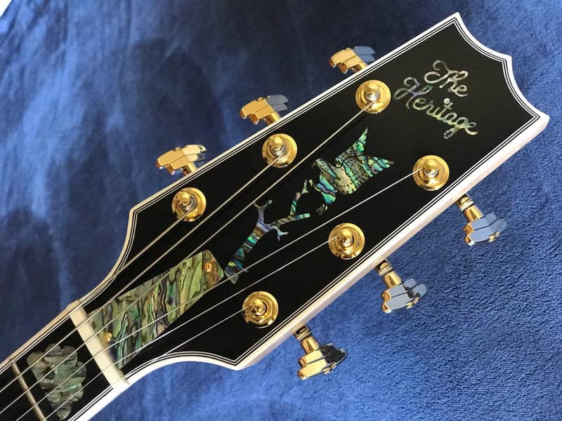 The  Heritage  Custom Golden Eagle Carved Top 2016 - Clear Natural Abalone image 1