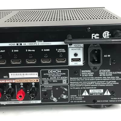 Denon AVR-X1400H 7.2 Channel Receiver, Dolby Atmos, AirPlay 2, HEOS image 11