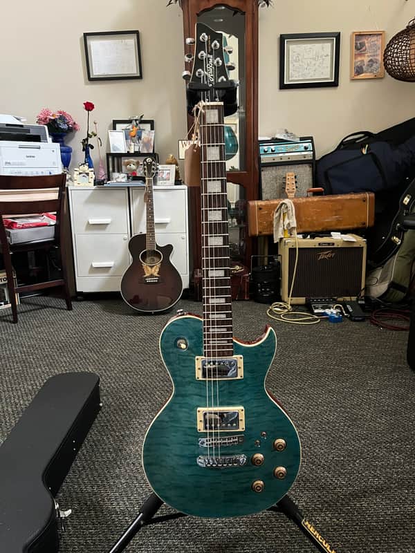 Aria PE 480 Pro ll 2000s - Maple top mahogany back maple neck image 1