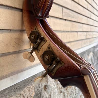 July 1960 Wandre Framez Naika Brownburst Upright Double Bass 3/4 Made in Italy image 10