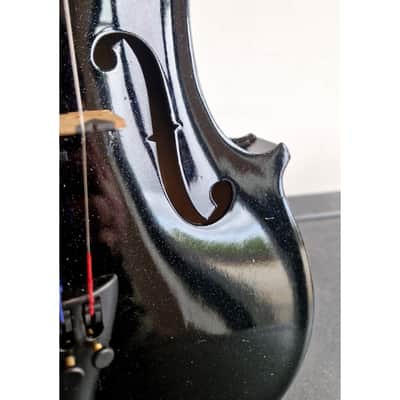 Black Student Violin with Case - String Instruments - Black - Excellent w/ Hard Case image 8