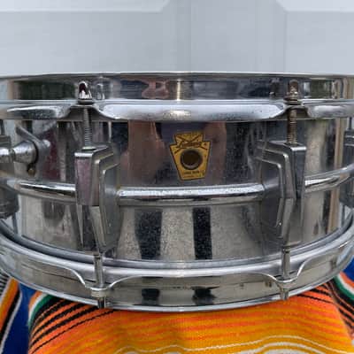1965 Ludwig LM400 Supraphonic 5x14" 10-Lug Aluminum Snare Drum Chrome-Plated image 4
