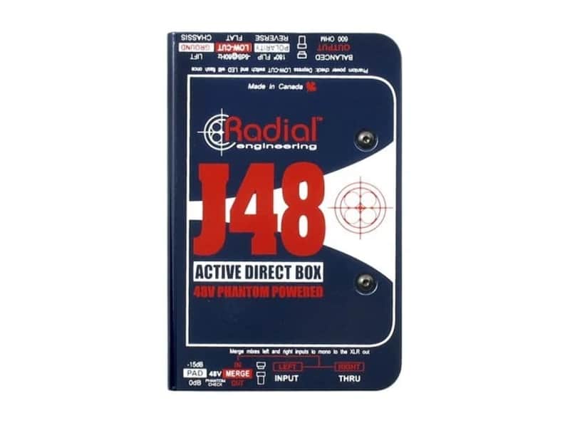 Radial J48 MK2 DI ダイレクトボックス Amazon.com: Radial J48 MK2 48V Phantom Power Active Direct Box