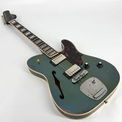 2024 Castedosa Marianna Semi-Hollow Masterbuilt Relic - Aged Lake Placid Blue image 13