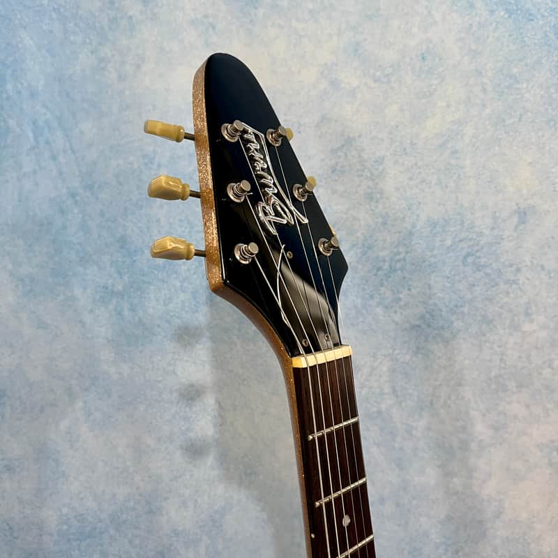 Burny LV 115KK LArc en Ciel ken Signature Gold Flying V Made in