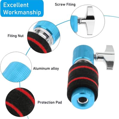 Hi-hat Clutch, Hi Hat Stand for 7mm Rod, Aluminum Hi-hat Clutch Cymbal Standard Hi-Hat Stands for Jazz Drum Parts Accessories (Blue) image 3