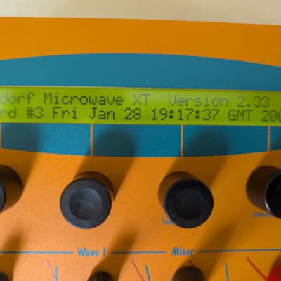 Waldorf Microwave XT Rackmount Wavetable Synthesizer 1998 - Orange image 2