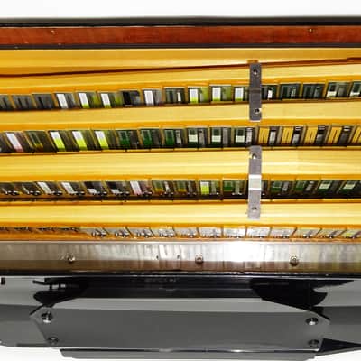 Close to New! Original Borsini Professional 5 Row Button Accordion 120 Bass, made in Italy, C Griff, includes Straps and Case, Top Quality Great Accordion! 2537 image 13