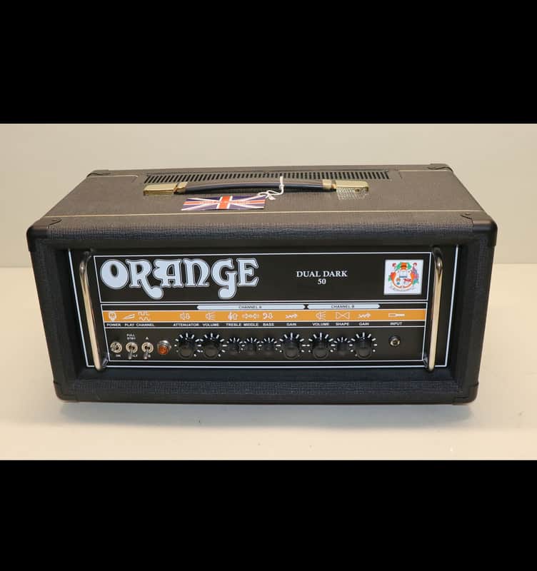 2018 Orange Dual Dark 50 DD50 Guitar Amplifier Amp Head 2-Channel 50 Watt Black image 1