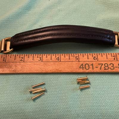 NOS leather guitar case handle for Hiscox Calton mark leaf skb gator crossrock gibson custom shop case les paul image 4