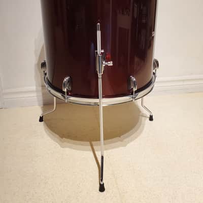 BURGUNDY Floor Tom Drum 16"x16" - Gorgeous Ultra Clean image 5