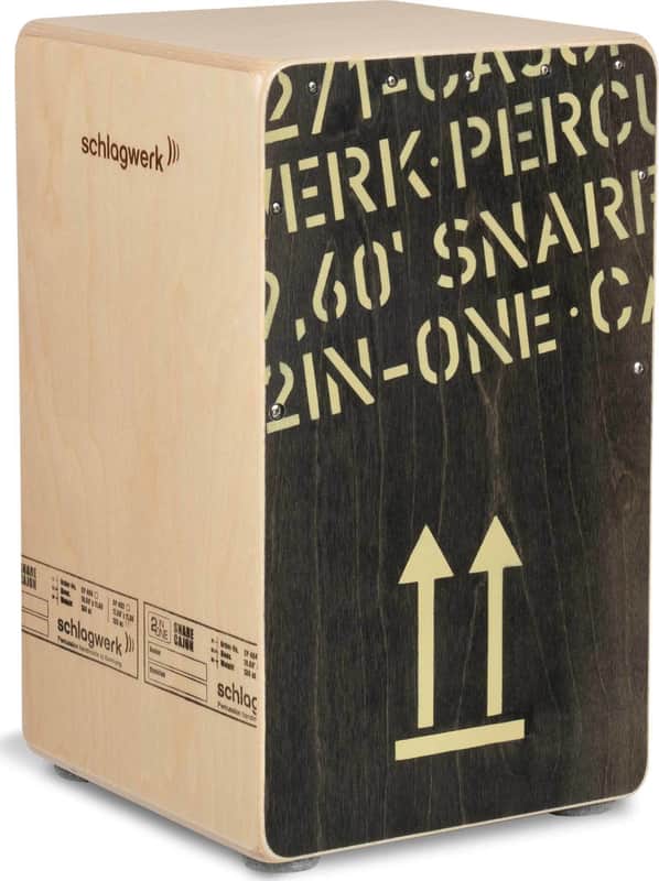 Schlagwerk CP404 2inOne Birch Large Cajon, Black image 1
