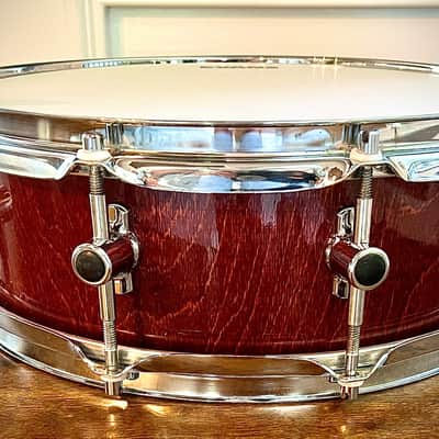 Sonor S-Class 14x5” Maple Snare Drum in Burgundy Gloss Grain Lacquer Finish image 6
