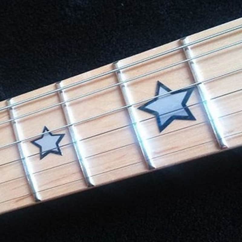 Sambora Star Deluxe Silver Sticker Inlay Guitar & Bass Fret Markers Bild 1