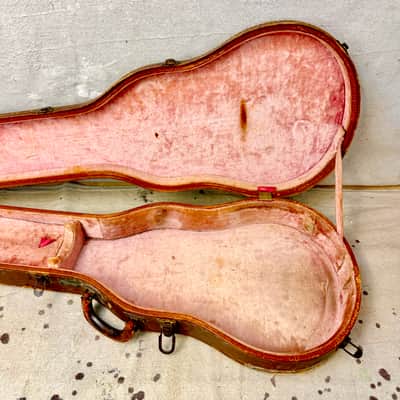 1950's Gibson Les Paul Guitar Case Brown-Pink Lifton 4 Latch Flat Top ~1952-1954 image 4
