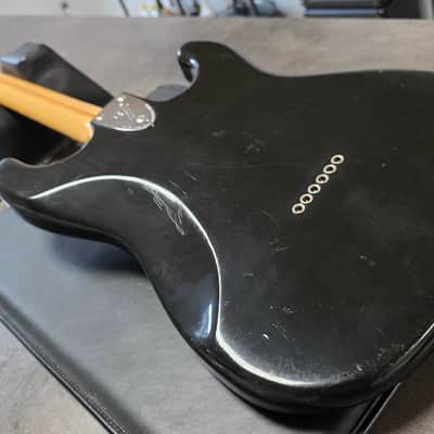 1977 Fender Stratocaster HT LEFT HAND Hardtail American Vintage 70s 1970's USA Lefty Handed Strat Custom DiMarzio Rosewood Black Aged Roadworn Relic LH Guitar image 19