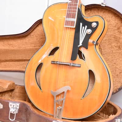 Hemosch  Erich Dölling – RARE 1950s Master Luthier GDR East German Archtop Migma Jazz Guitar image 1