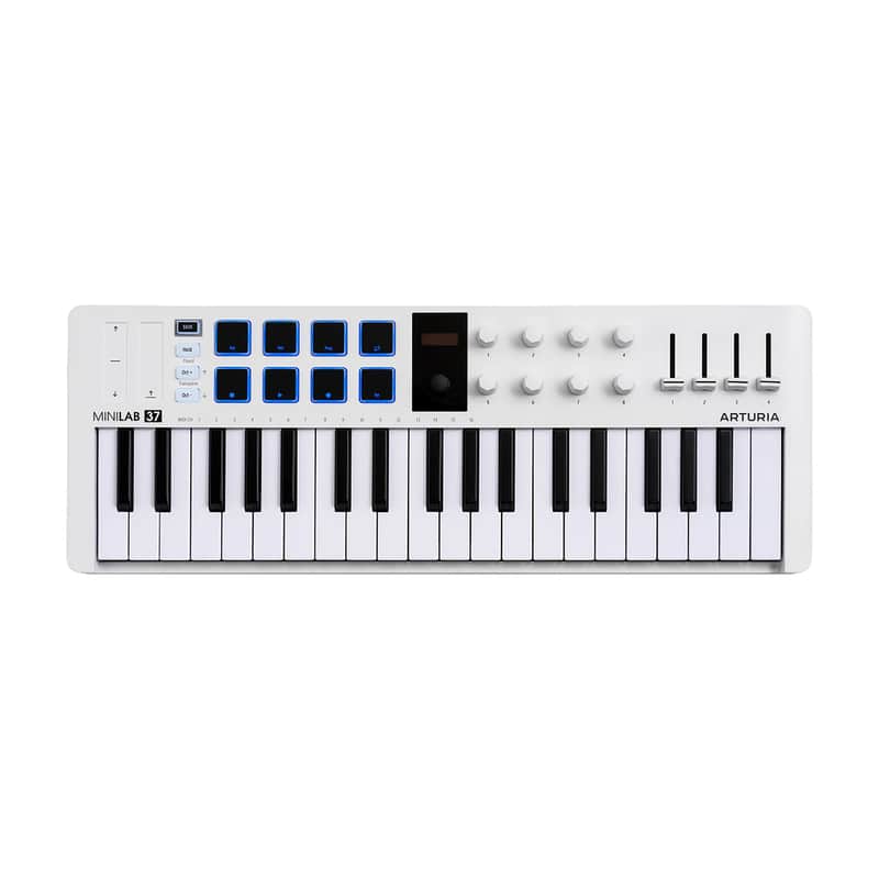 Arturia MiniLab 37 mk3 MIDI Keyboard Controller White image 1