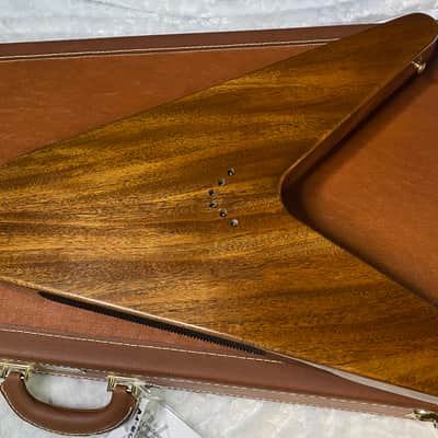NEW! Gibson Custom 1958 Mahogany Flying V Reissue Electric Guitar - Antique Natural, VOS - WOW - Authorized Dealer - 7.75lbs! - G07550 image 8