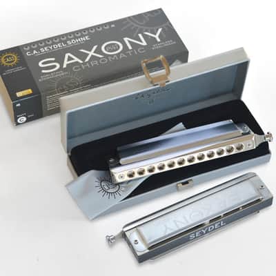 Seydel Saxony Solo Chromatic Harmonica, Key of Low D. New with Full Warranty! image 3