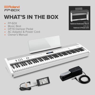 ROLAND FP-60X, 88-Key Digital Pianos-Home (FP-60X-WH) image 3
