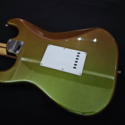 Fender Japan STR-VC Stratocaster 2011 - Burgundy to Green image 7
