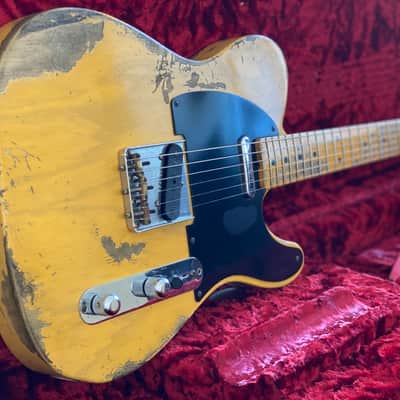 Fender Custom Shop 1953 RI Heavy Aged Butterscotch with OHSC & Docs image 1