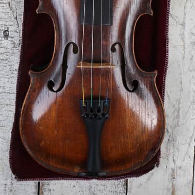 Schweitzer Early 1900s Steiner Model 4/4 Violin Flame Maple Body with Case & Bow image 1