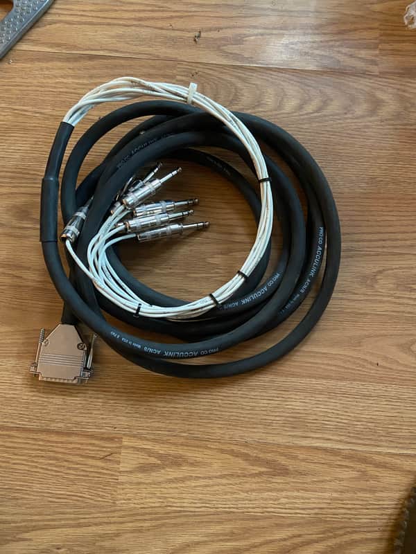Proco Acculink ACN8 DB25 to Male TRS 8 Channel 15' Snake image 1