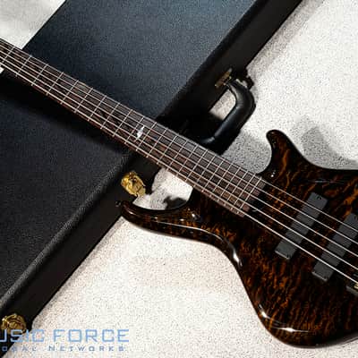 Roscoe SKB Signature V Exhibition Grade Quilt Maple Top-Black Gold image 1