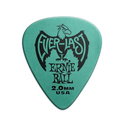 Ernie Ball Everlast Delrin Picks 12 Pack (2.0mm Teal), P09196 image 3