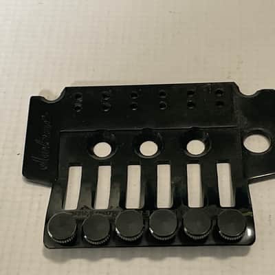 2000's Japan Jackson Licensed JT-580LP Floyd Rose Tremolo Bridge Black Base Plate image 9