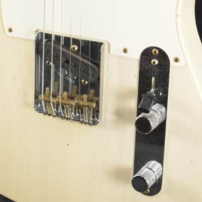 Mint Fender 1959 Telecaster Journeyman Relic Aged White Blonde 1-Piece Rift Sawn Maple Neck Fingerboard image 2
