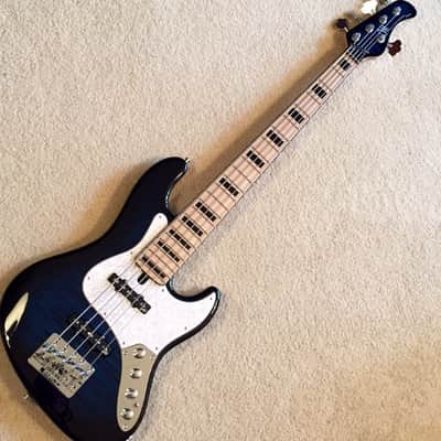 Mayones Jabba 2016 Trans Blue Burst Gloss Monolith Black Gloss image 8