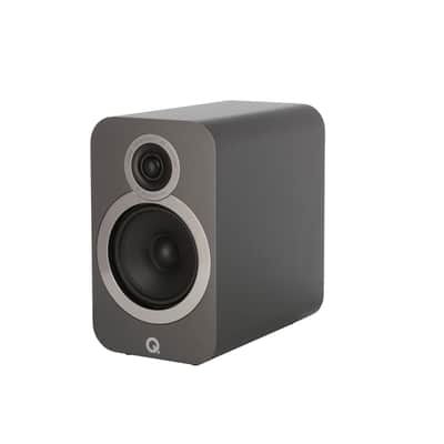 Q Acoustics 3020i Bookshelf Speaker Pair (GraphiteGrey) + QED Reference XT40 Speaker Cables (2M) image 6