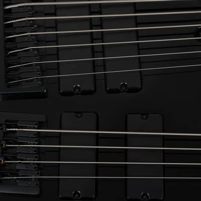 Muckelroy Custom Doubleneck Headless Bass 6-string Fretless 4-string Fretted 2016 Black *Video* image 14
