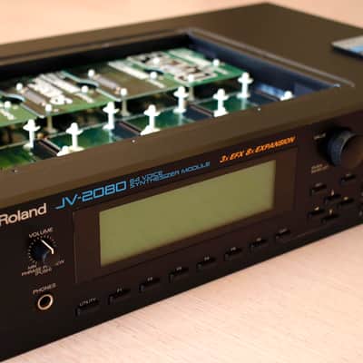 Roland JV-2080 64-Voice Synthesizer Module 1997 - 2000 - Black incl. 4 sound expansion cards plus extra memory card image 6