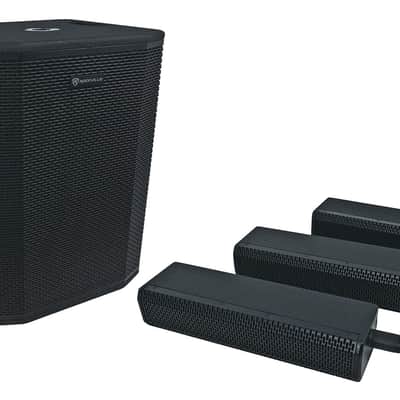Rockville TITAN ARRAY SYSTEM V2 Pro Powered Column Array Speaker Dual 10" Subs image 9
