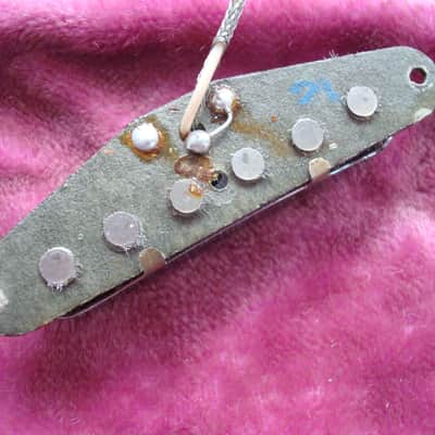 Vintage 1980 Fender Grey Bottom Telecaster Neck Pickup Tele image 6