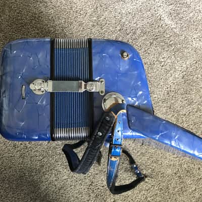 Silvio Soprani Accordion 1960s Blue image 7