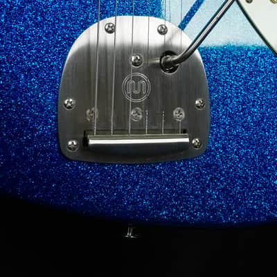 Suhr Custom Classic JM in Blue Sparkle with Mastery Bridge and Vibrato image 4