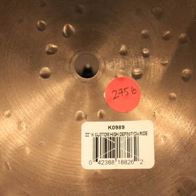 Zildjian K Custom High Definition 22" Ride Cymbal - Demo! image 7