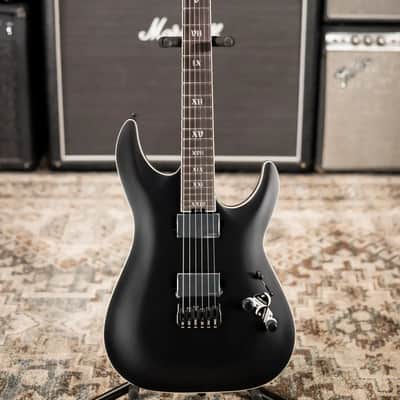 Schecter C-1 SLS Elite Evil Twin Electric Guitar - Satin Black image 4