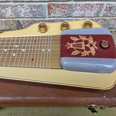 Vintage 1951 Gibson Ultratone Lap Steel Electric Guitar w/ Original Geib Hardshell Case, Hang Tag! image 4