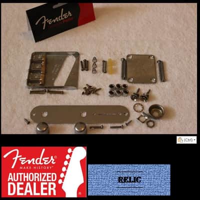 Fender Telecaster Aged Relic Chrome Body Compensated Hardware Set - USA - Tele image 1