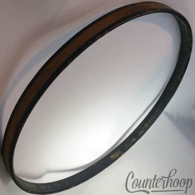 Gretsch 22"3Ply Maple Bass Drum Hoop/Rim Round Badge USA Vintage 50s Broadkaster image 2