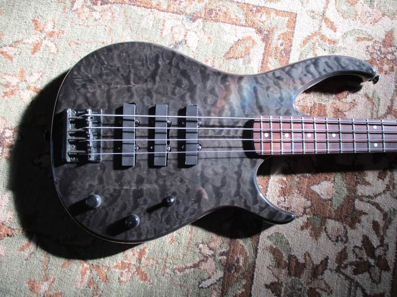 Peavey Millennium 4 BXP Bass Transparent Black. Modified With 3rd Pickup Added & Gibson G-3 Wiring. image 1
