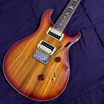 PRS SE Custom 24 Zebrawood 2018 - 2019 - Vintage Sunburst - Roadrunner Premium Padded Gig Bag Included image 2