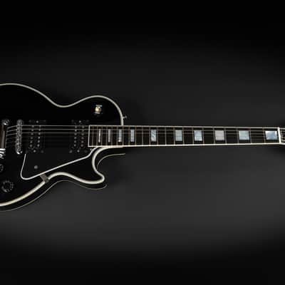 2012 Gibson Custom Shop Les Paul Custom with Chrome Hardware - Ebony | USA Black Beauty Open Coil 490R 498T Humbucker Pickups Long Neck Tenon | CoA OHSC image 3